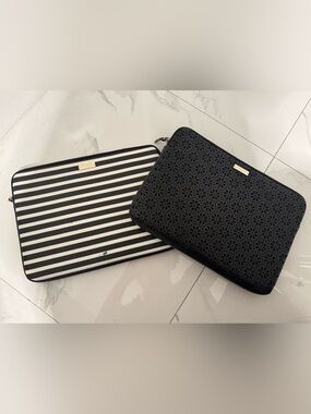 Two kate spade laptop carrying cases